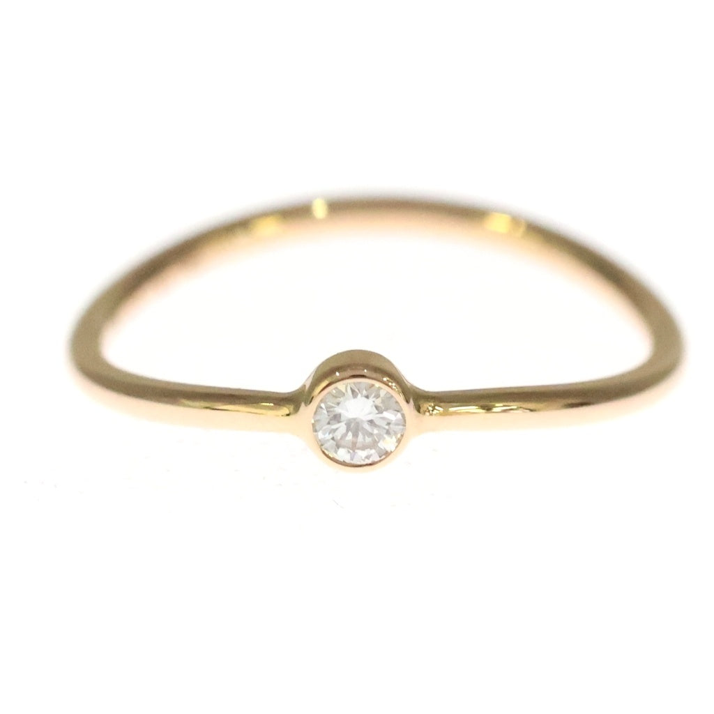 TIFFANY & Co.(ティファニー) ウェーブ シングルロウ ダイヤリング 指輪 K18PG ピンクゴールド レディース