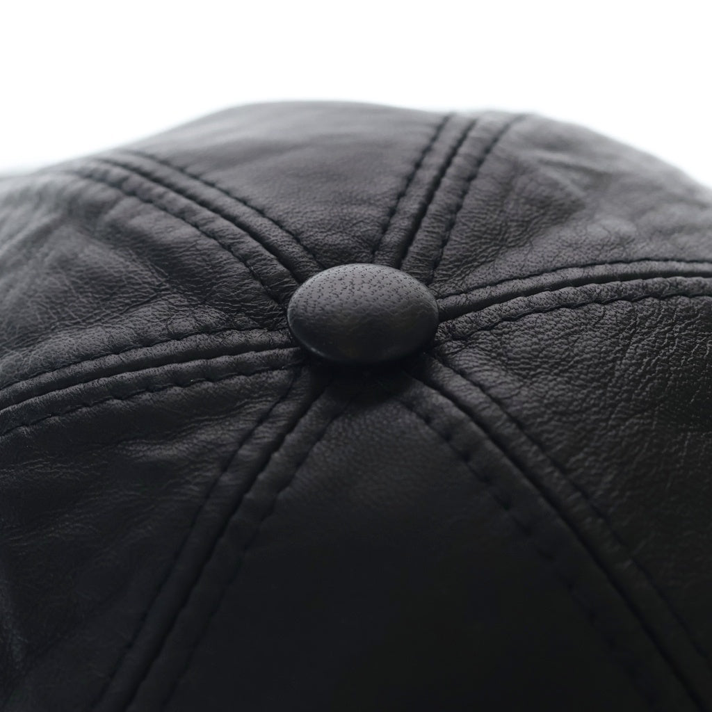 BALLY(バリー) レザーキャップ 帽子 ラムスキン イタリア製 ブラック M8FA146F レディース