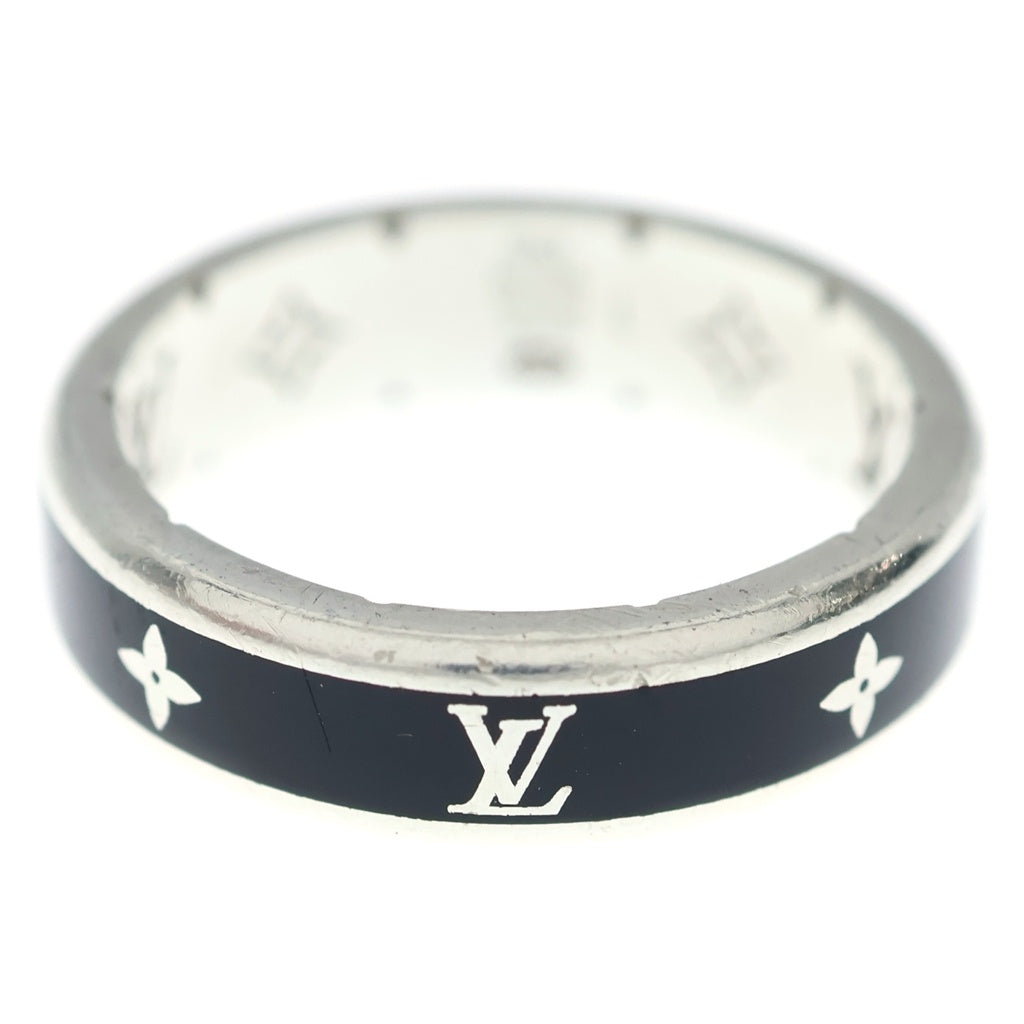 LOUIS VUITTON(ルイヴィトン) LVスパイク モノグラム リング 指輪 ブラック/シルバー M1534L