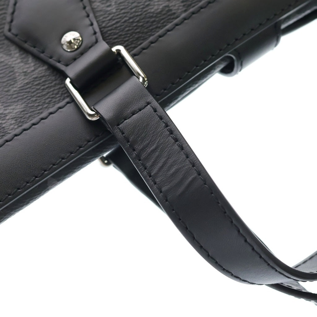LOUIS VUITTON(ルイヴィトン) モノグラムエクリプス ポルトアビ ガーメントバッグ ブラック PVCレザー M43686