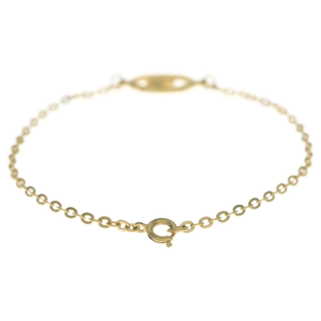 DIOR(ディオール) CD ロゴ オーバル チェーン ブレスレット ゴールド レディース