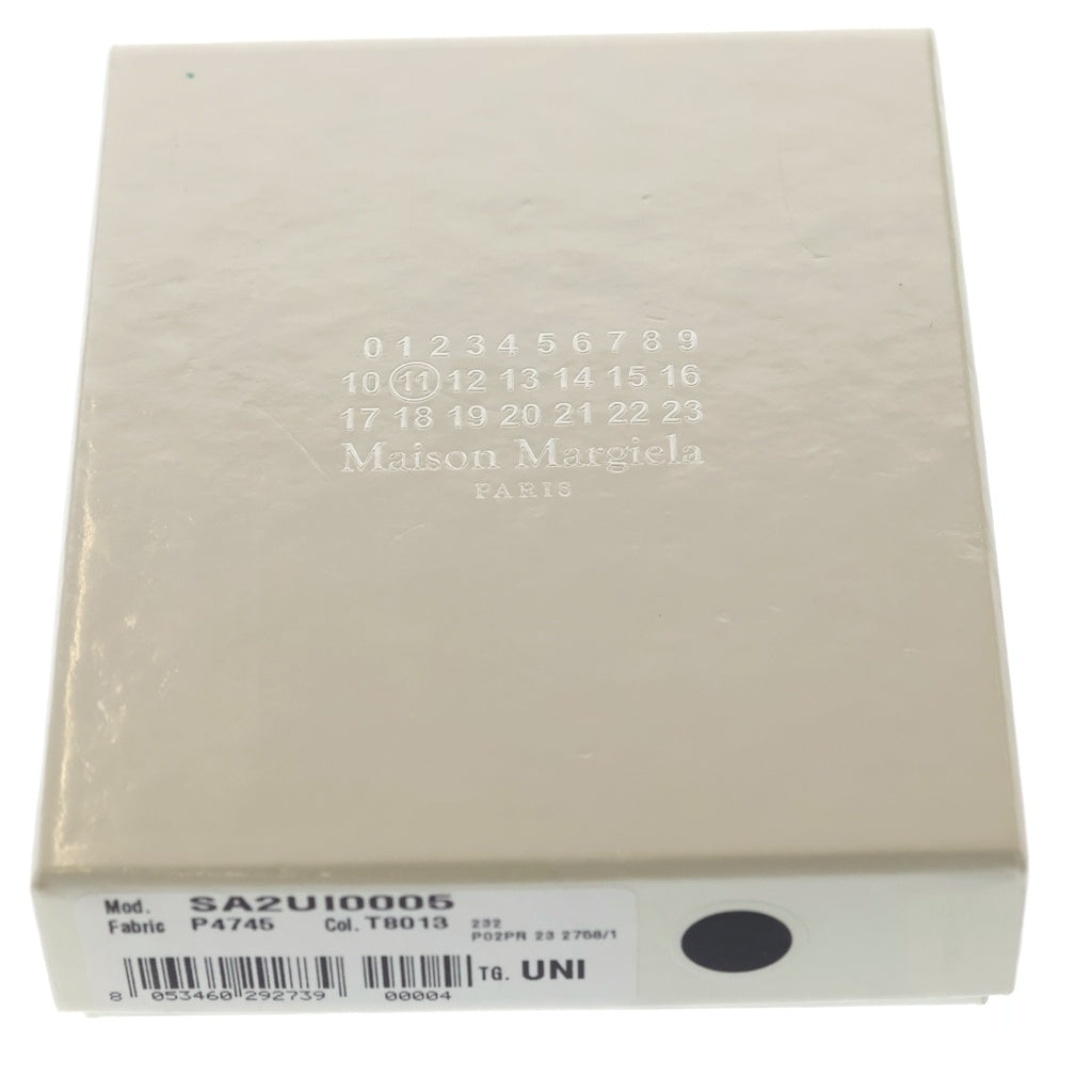Maison Margiela(メゾンマルジェラ) 4ステッチ スリーフォールド レザー コンパクトウォレット 三つ折り財布 ブラック SA2UI0005 レディース