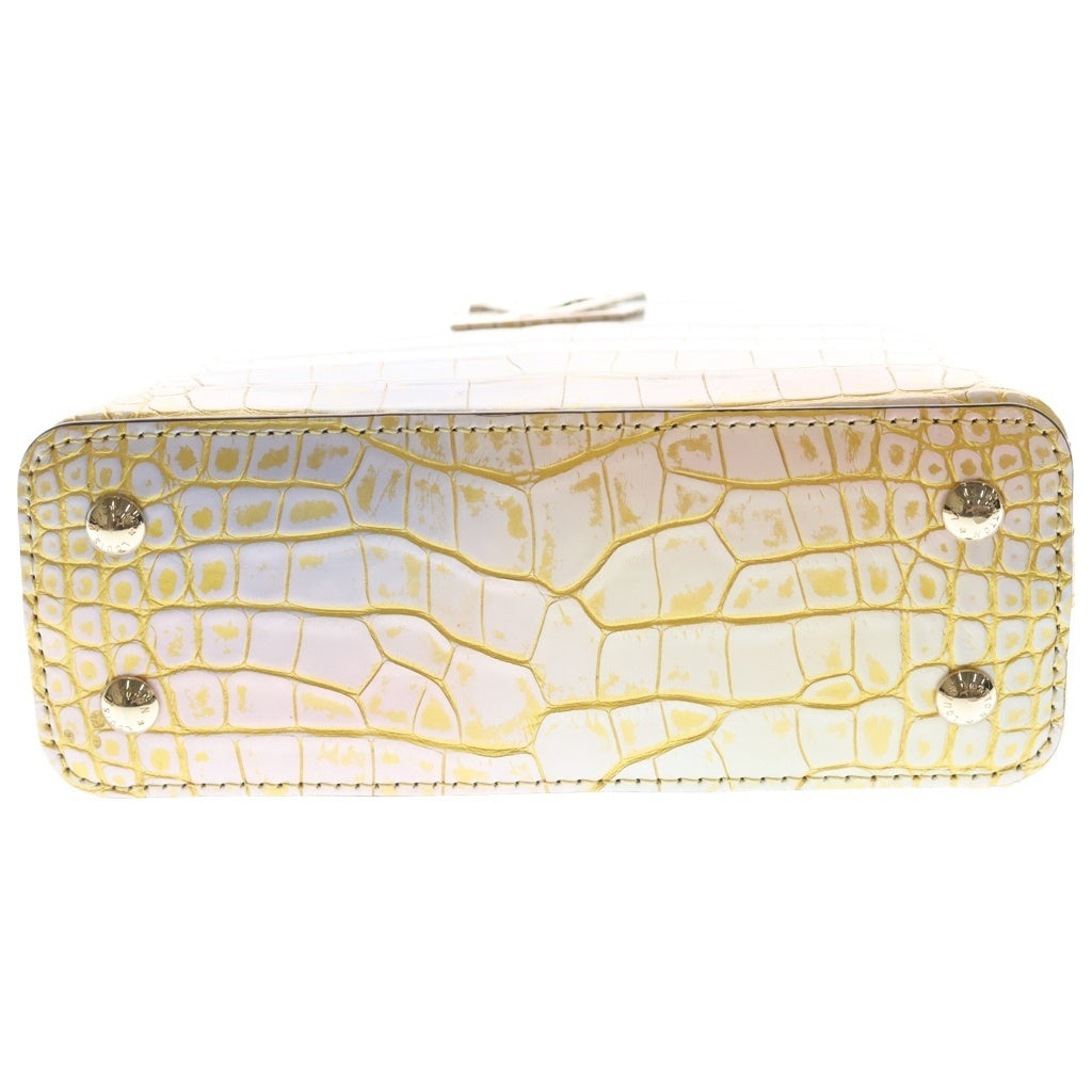 LOUIS VUITTON(ルイヴィトン) カプシーヌミニ 2WAYハンドバッグ ショルダーバッグ サハラゴールド クロコ ゴールド金具 レディース