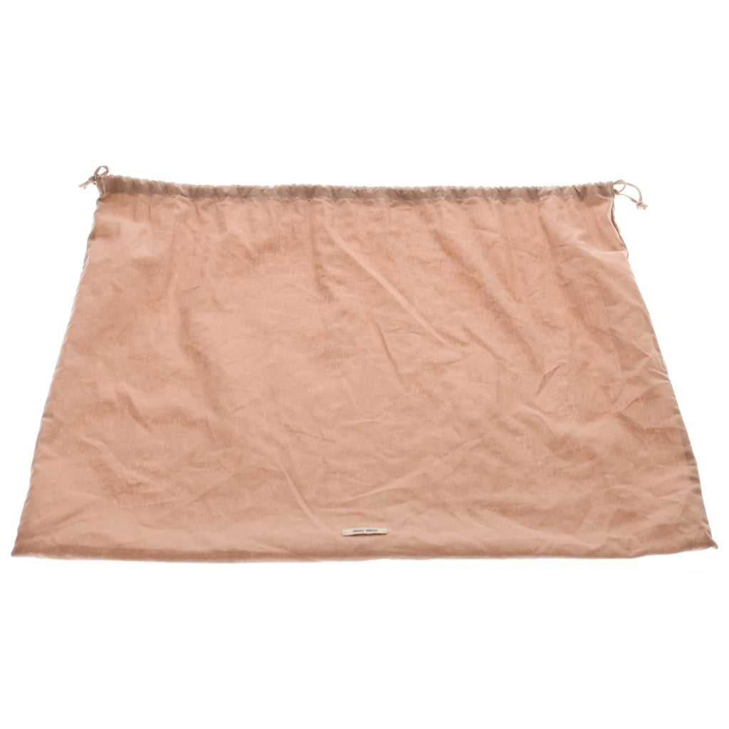 miumiu(ミュウミュウ) トップハンドルバッグ ブラウン レザー 5BB182 ゴールド金具 レディース