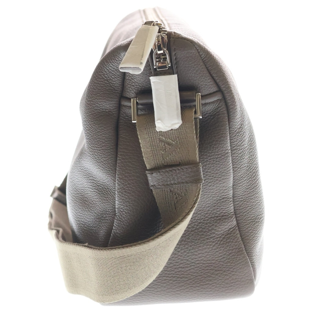 PRADA(プラダ) ヴィッテロダイノ ショルダーバッグ グレージュ レザー シルバー金具
