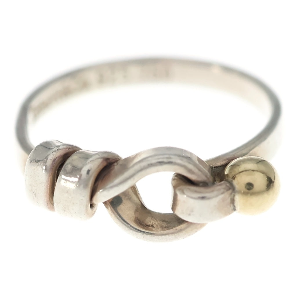 TIFFANY & Co.(ティファニー) ラブノットリング シルバー×イエローゴールド #11.5 750/925 レディース
