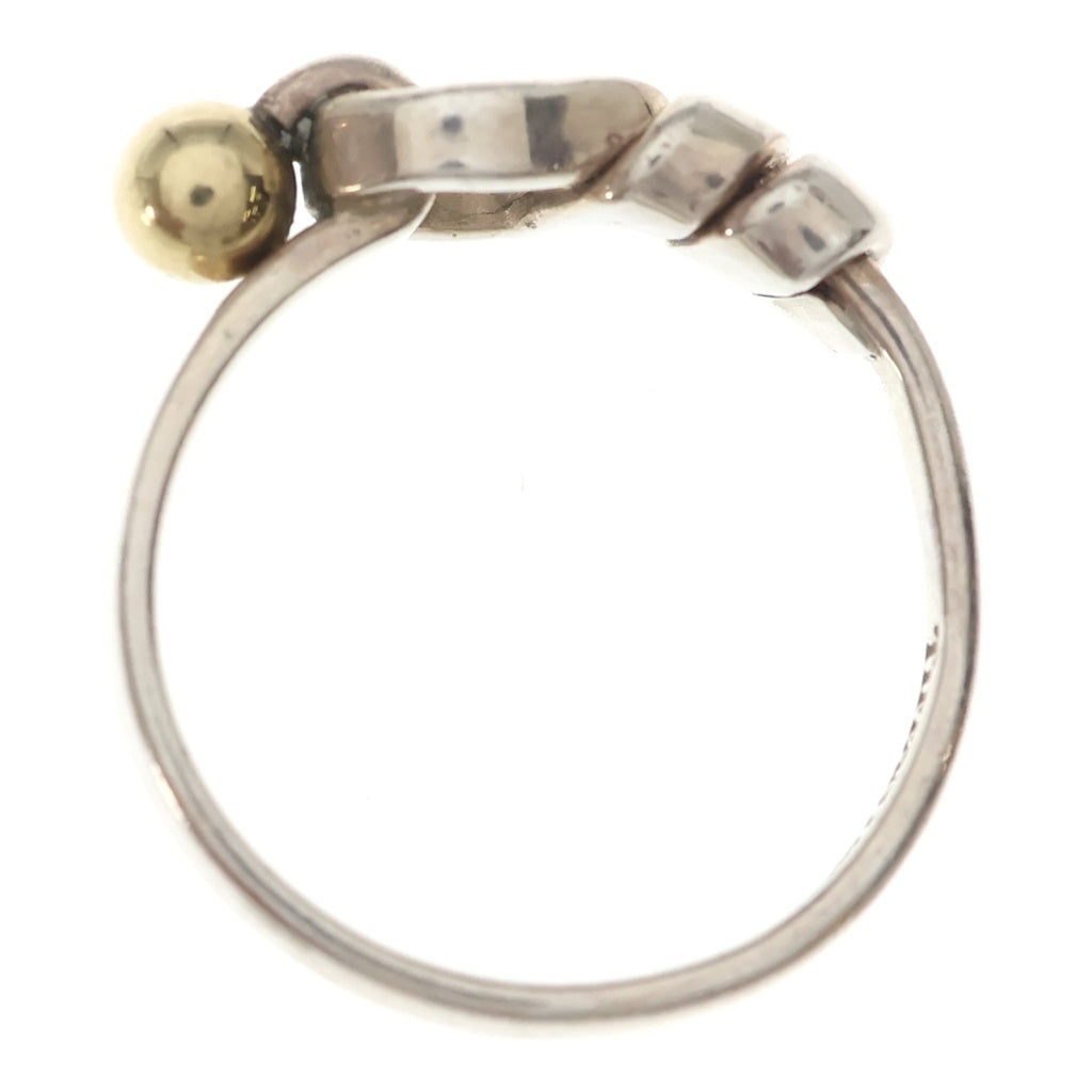 TIFFANY & Co.(ティファニー) ラブノットリング シルバー×イエローゴールド #11.5 750/925 レディース
