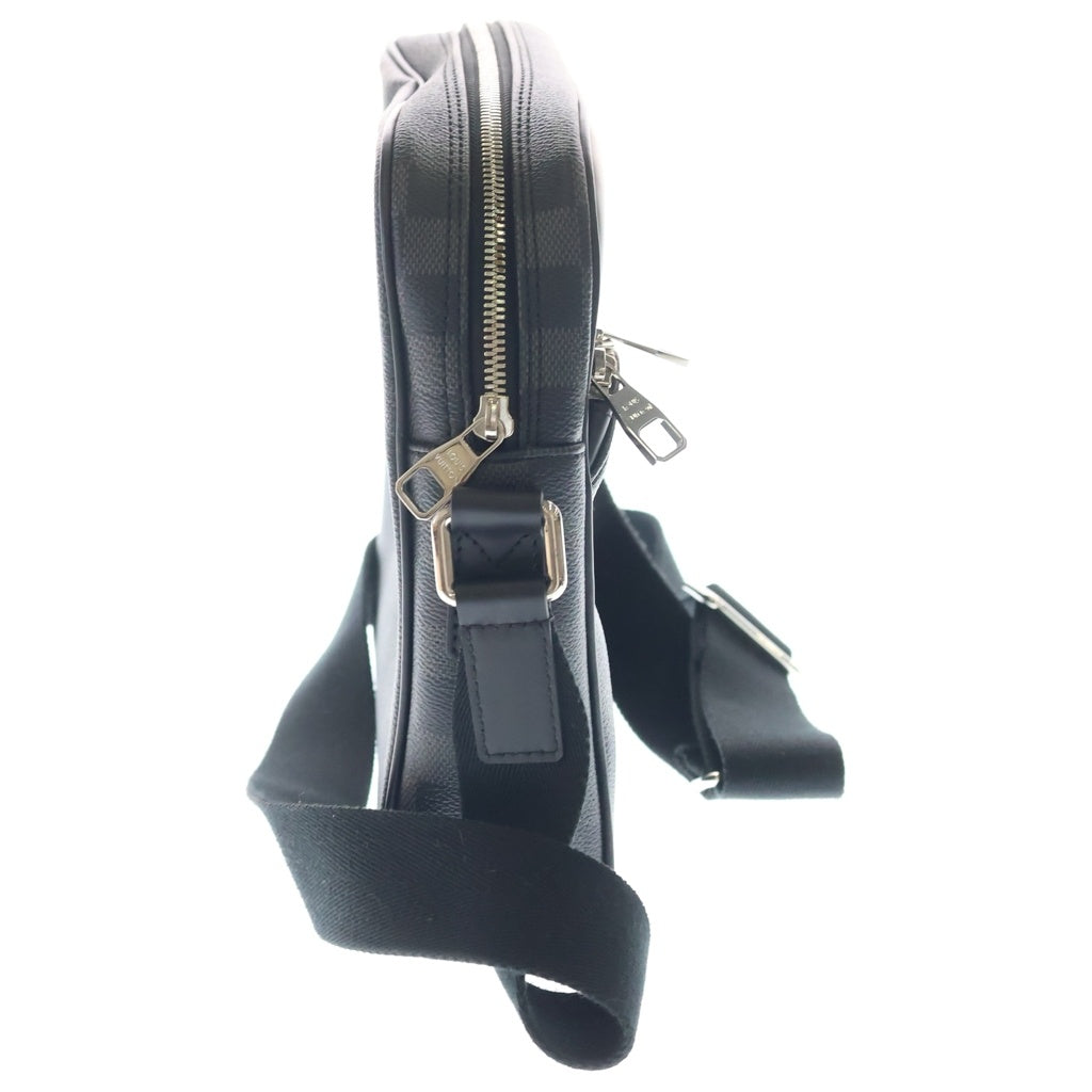 LOUIS VUITTON(ルイヴィトン) ダミエ グラフィット デイトンPM PVC レザー ショルダーバッグ ブラック N41408 レディース