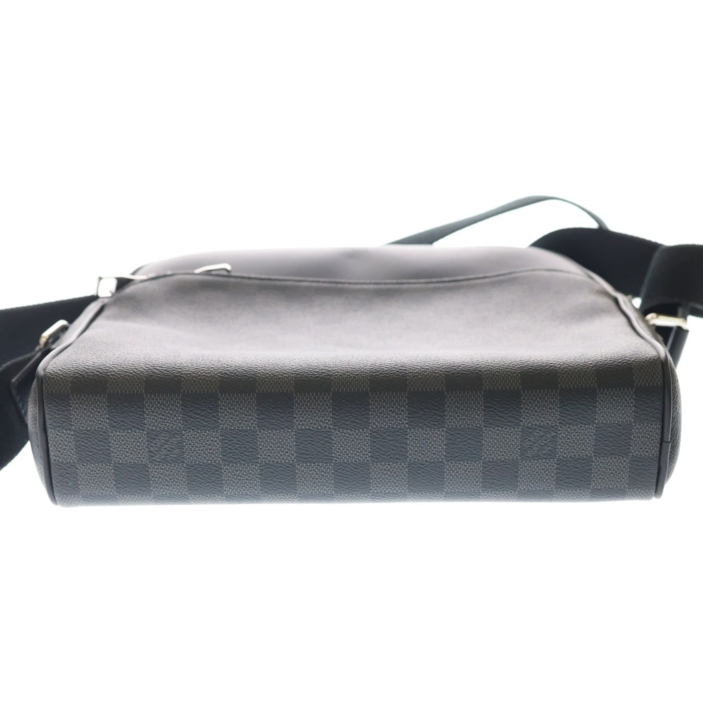 LOUIS VUITTON(ルイヴィトン) ダミエ グラフィット デイトンPM PVC レザー ショルダーバッグ ブラック N41408 レディース