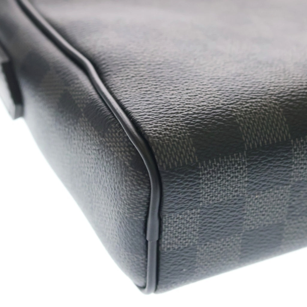 LOUIS VUITTON(ルイヴィトン) ダミエ グラフィット デイトンPM PVC レザー ショルダーバッグ ブラック N41408 レディース