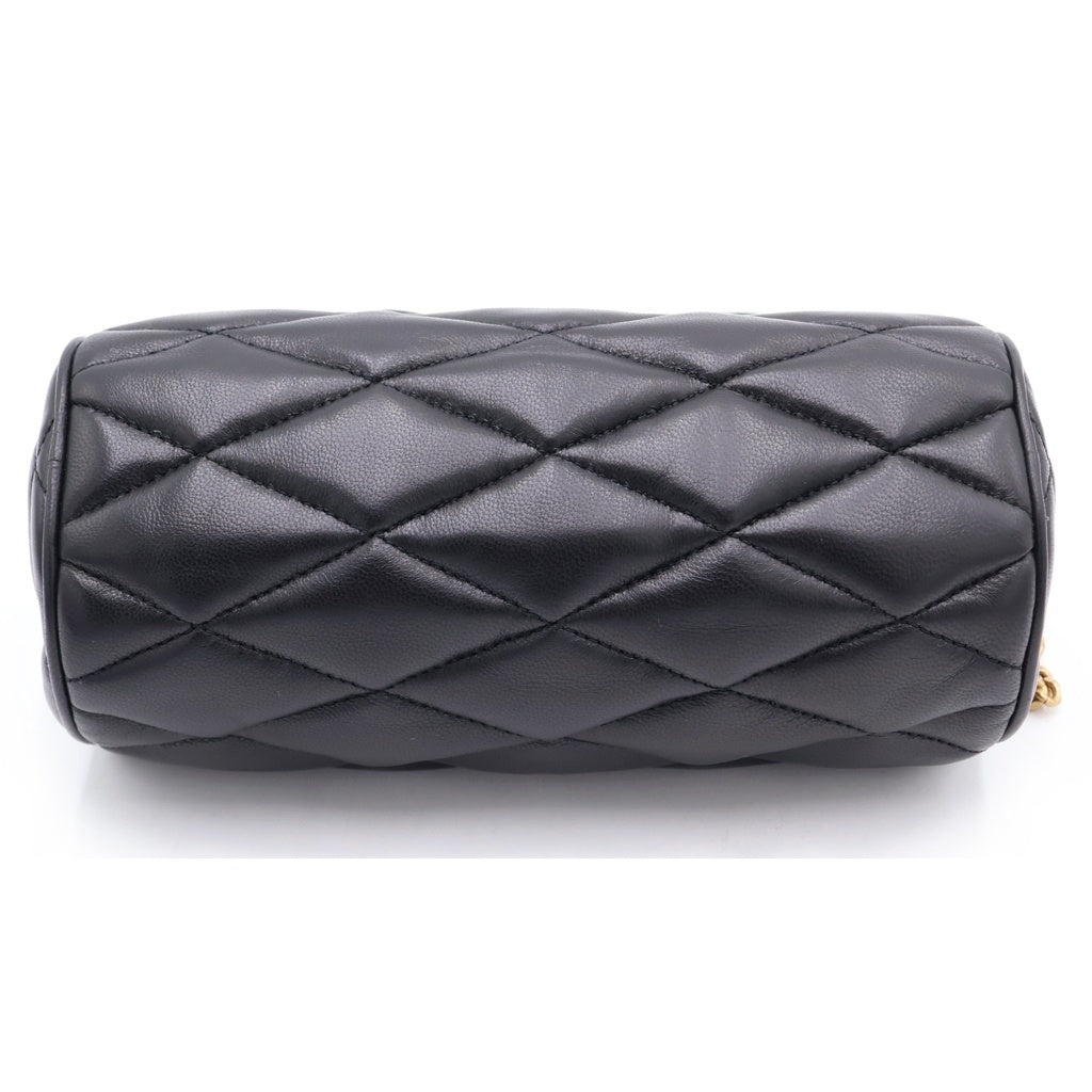 SAINT LAURENT PARIS(サンローランパリ) サド ミニチューブバック ショルダーバック ラムスキン レザー ブラック 699703 レディース