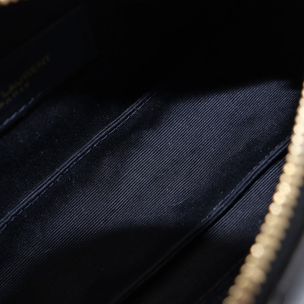 SAINT LAURENT PARIS(サンローランパリ) サド ミニチューブバック ショルダーバック ラムスキン レザー ブラック 699703 レディース
