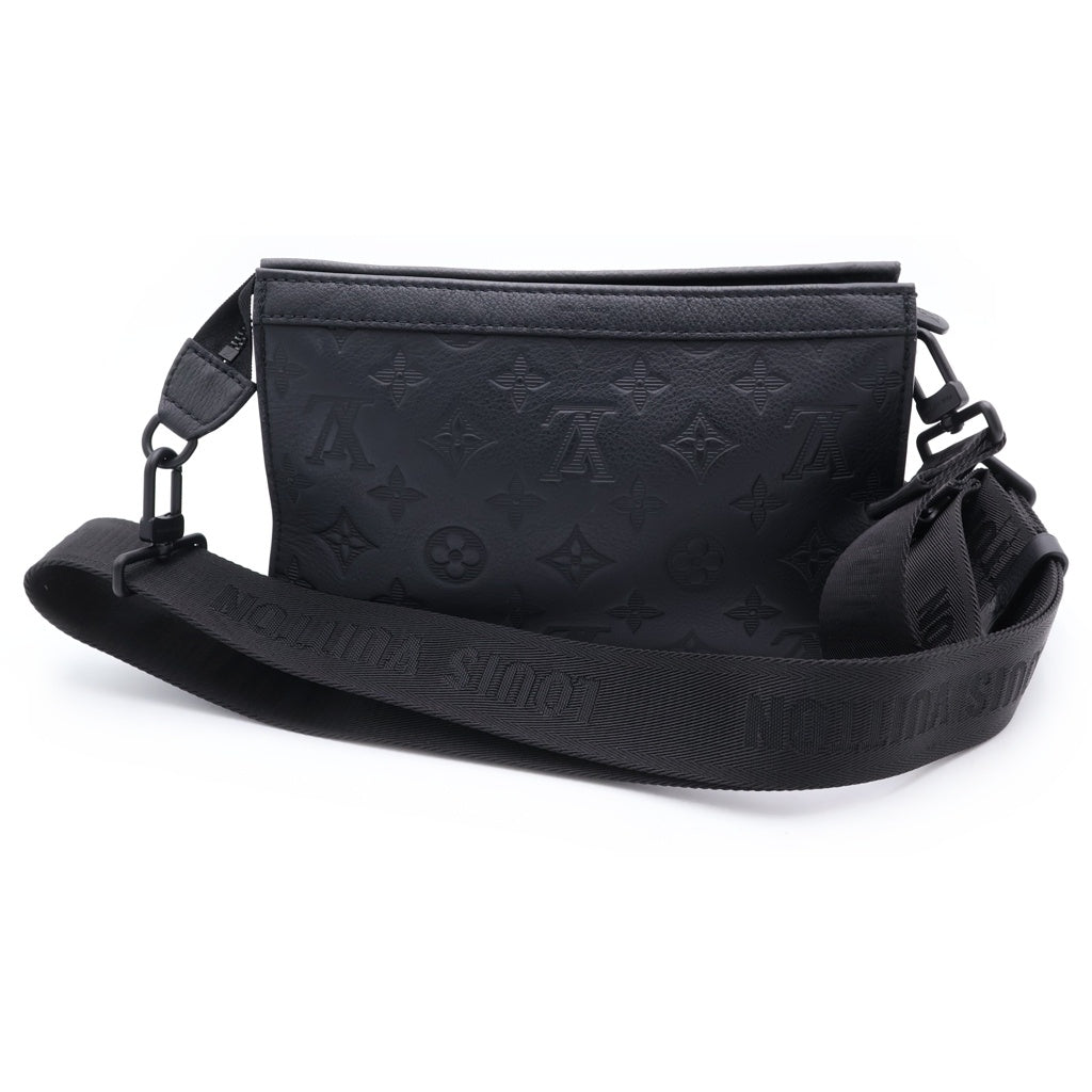LOUIS VUITTON(ルイヴィトン) ガストン ウエアラ ブルウォレット ショルダーバック モノグラムシャドウ レザー ノワール M81115