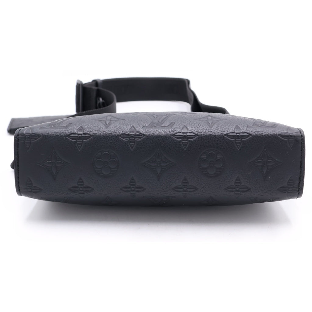 LOUIS VUITTON(ルイヴィトン) ガストン ウエアラ ブルウォレット ショルダーバック モノグラムシャドウ レザー ノワール M81115
