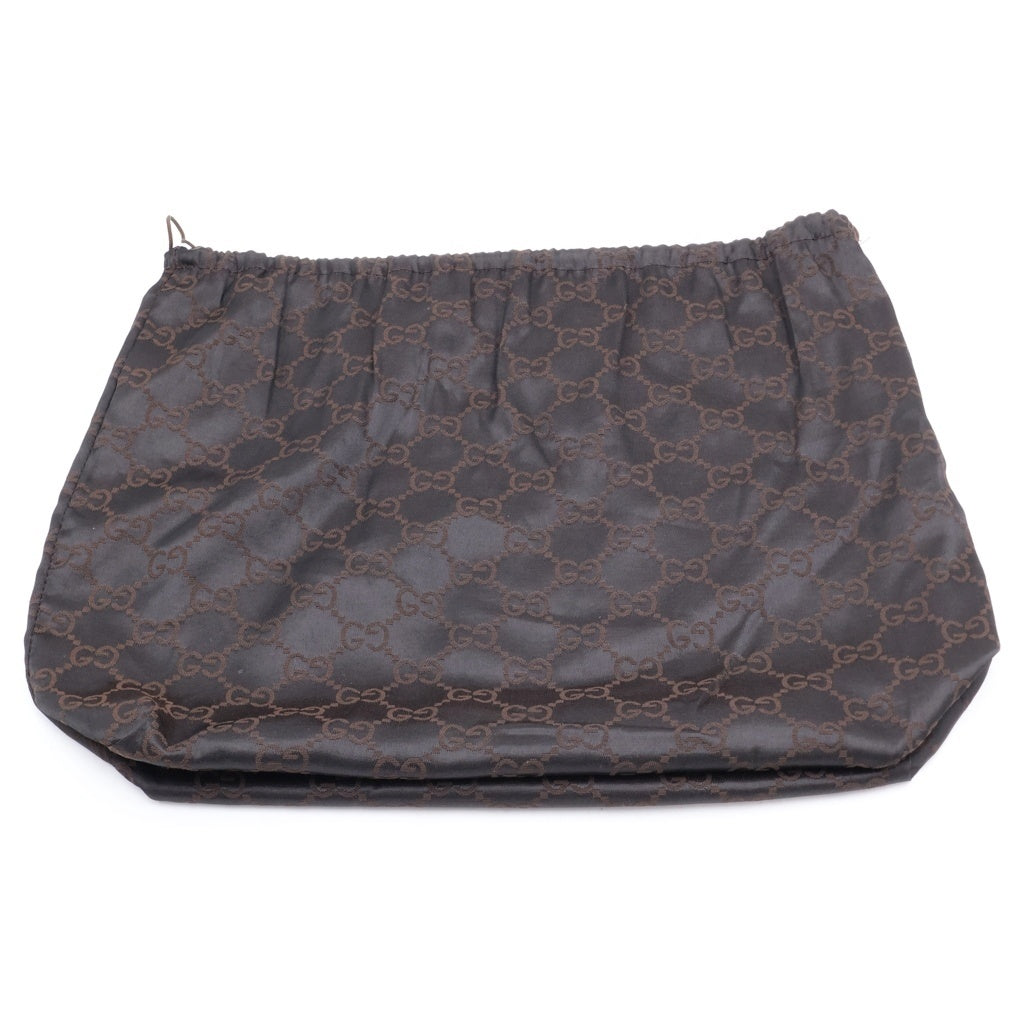 GUCCI(グッチ) バンブー ハンドバッグ GGキャンバス レザー ブラック 111713 レディース