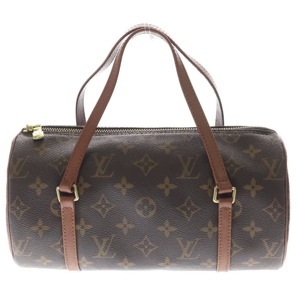 LOUIS VUITTON(ルイヴィトン) モノグラム パピヨン26 ハンドバッグ ブラウン レザー×PVC M51386 ゴールド金具 レディース