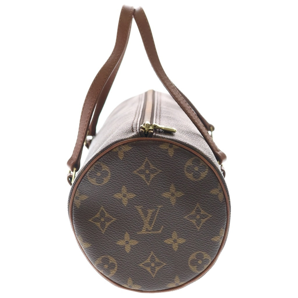 LOUIS VUITTON(ルイヴィトン) モノグラム パピヨン26 ハンドバッグ ブラウン レザー×PVC M51386 ゴールド金具 レディース