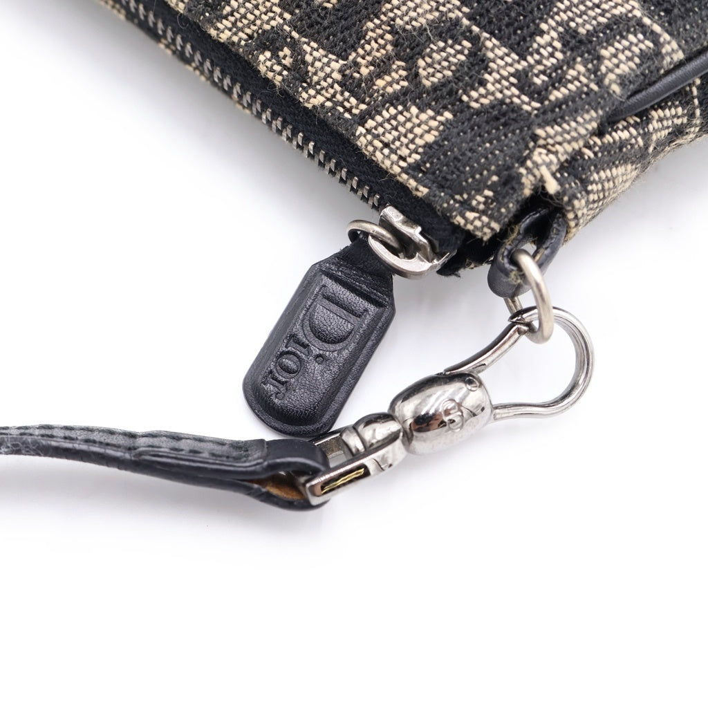 Christian Dior(クリスチャンディオール) サドルバッグ ハンドバッグ ネイビー キャンバス MC0032 レディース
