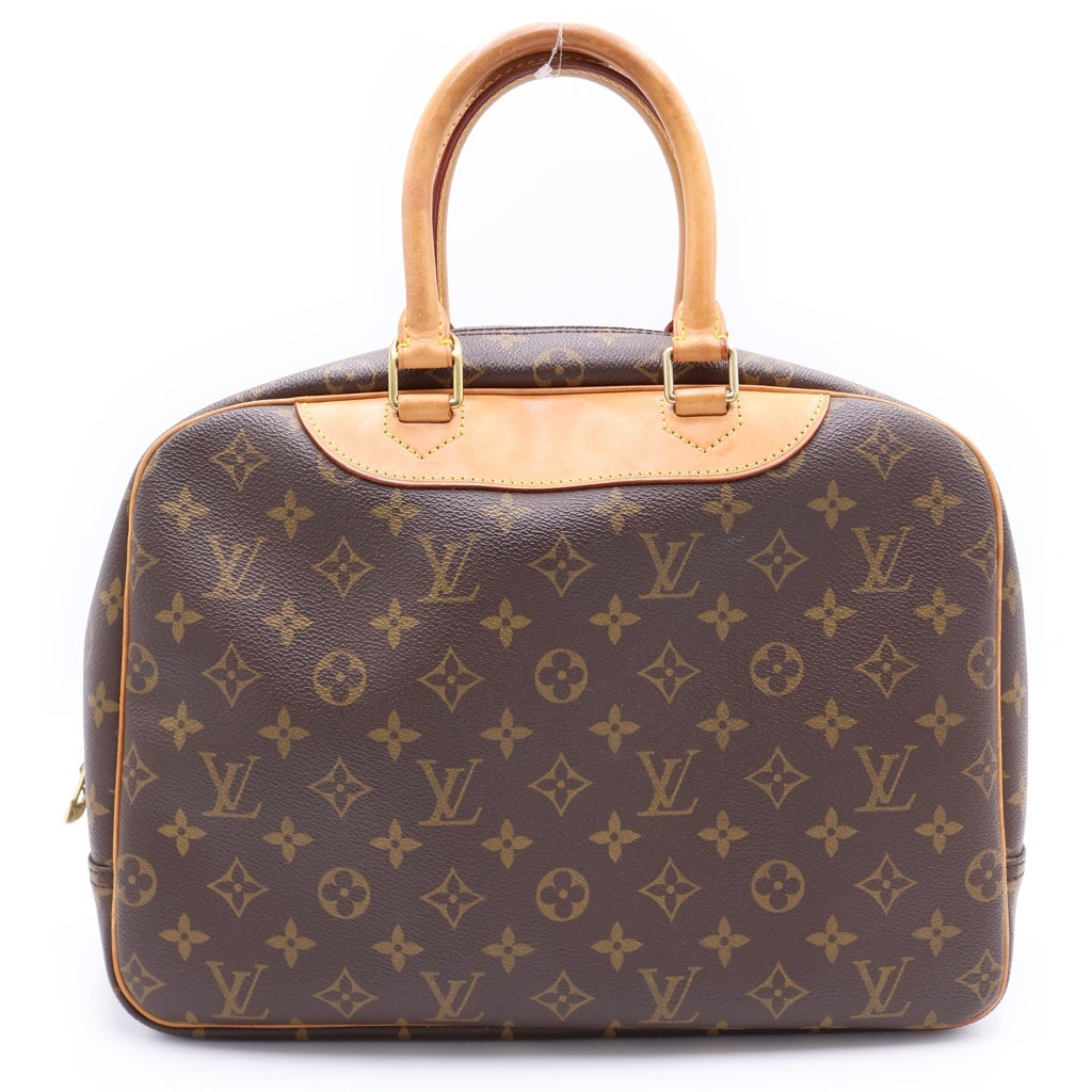 LOUIS VUITTON(ルイヴィトン) モノグラム ドーヴィル PVC レザー ハンドバッグ ブラウン M47270 レディース