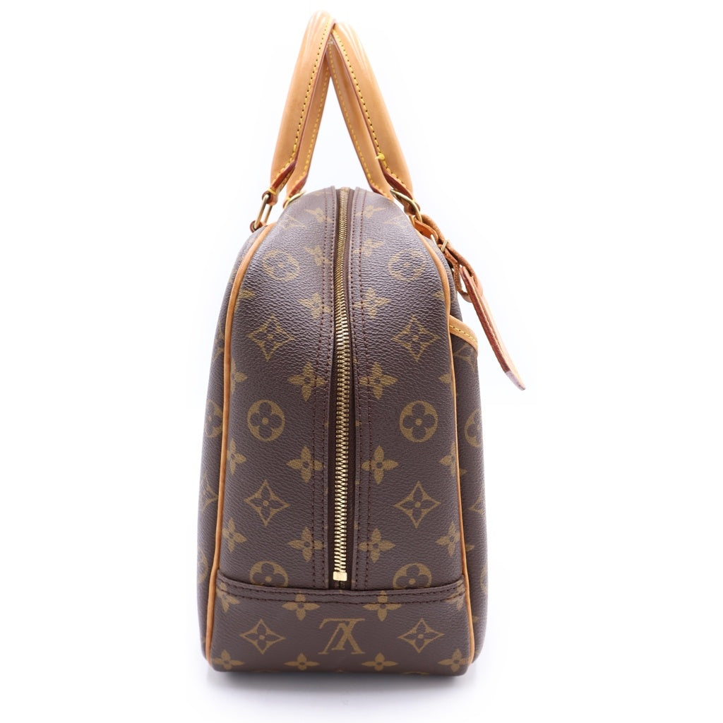LOUIS VUITTON(ルイヴィトン) モノグラム ドーヴィル PVC レザー ハンドバッグ ブラウン M47270 レディース