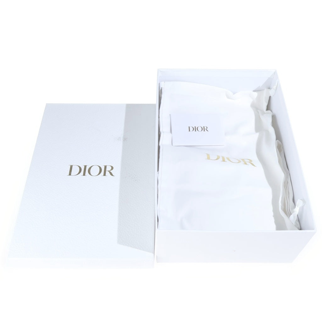 Christian Dior(クリスチャンディオール) ヒールリボンサンダル ブラック #37 1/2 レディース