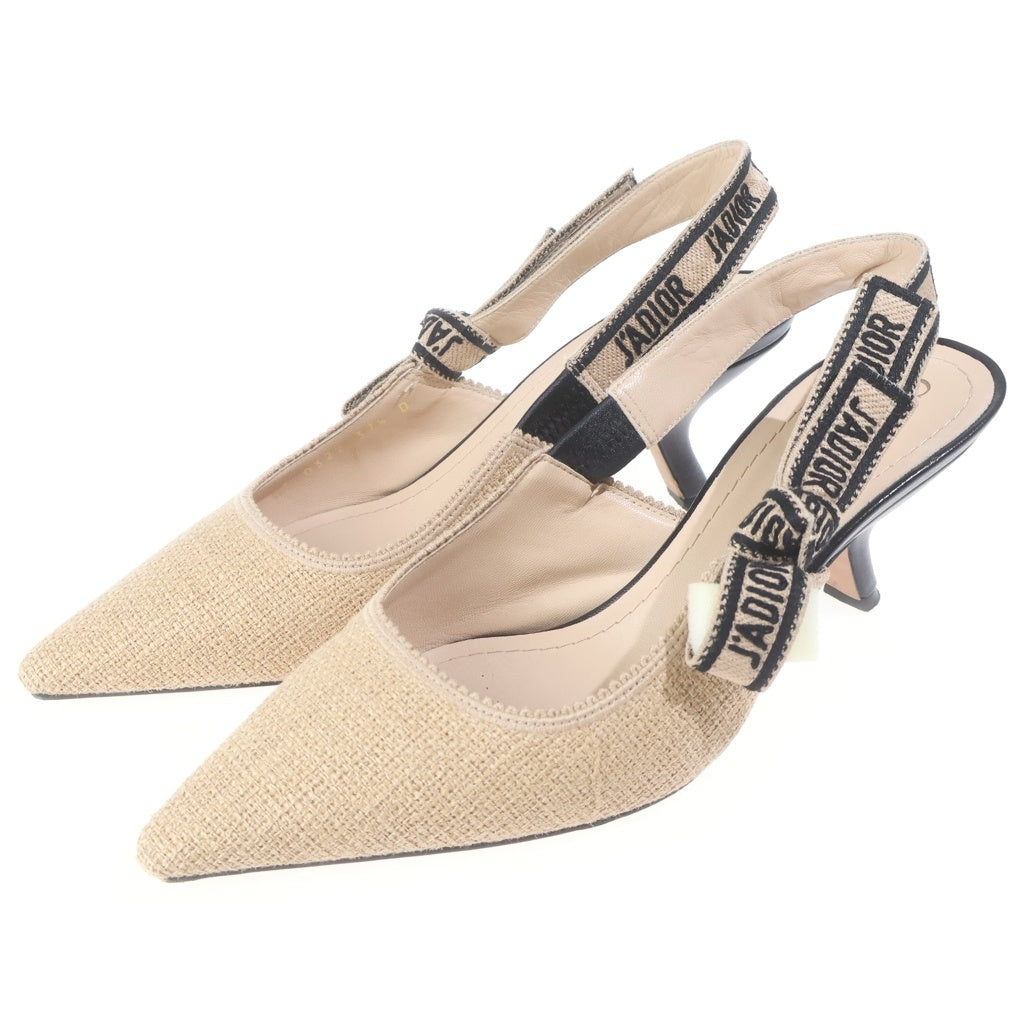 Christian Dior(クリスチャンディオール) ヒールサンダル ベージュ #37 1/2 レディース