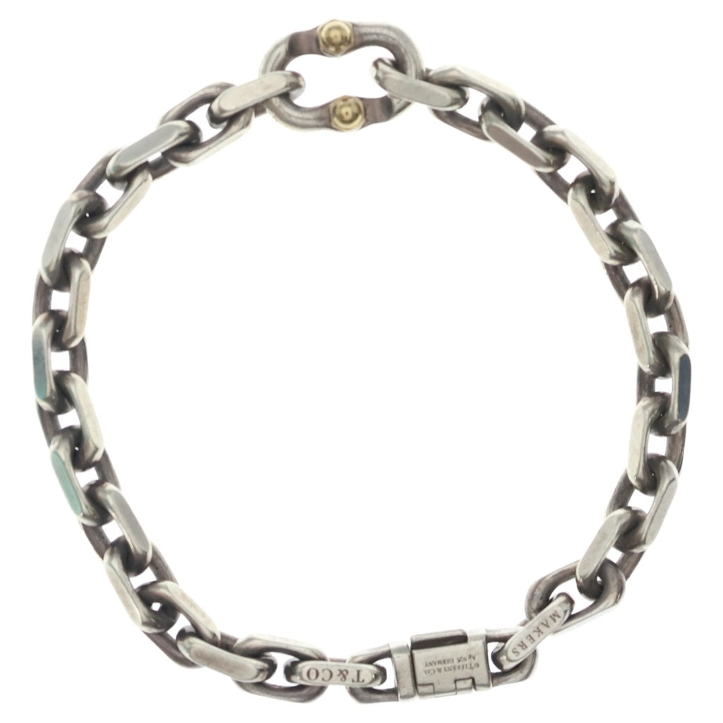TIFFANY & Co.(ティファニー) 1837 MAKERS メイカーズ ナローチェーンブレスレット シルバー/ゴールド