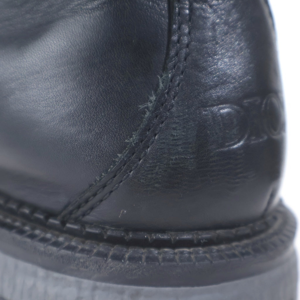 Christian Dior(クリスチャンディオール) ロゴ トレッキングシューズ レザー ハイカットスニーカー #40 ブラック 20CBM レディース