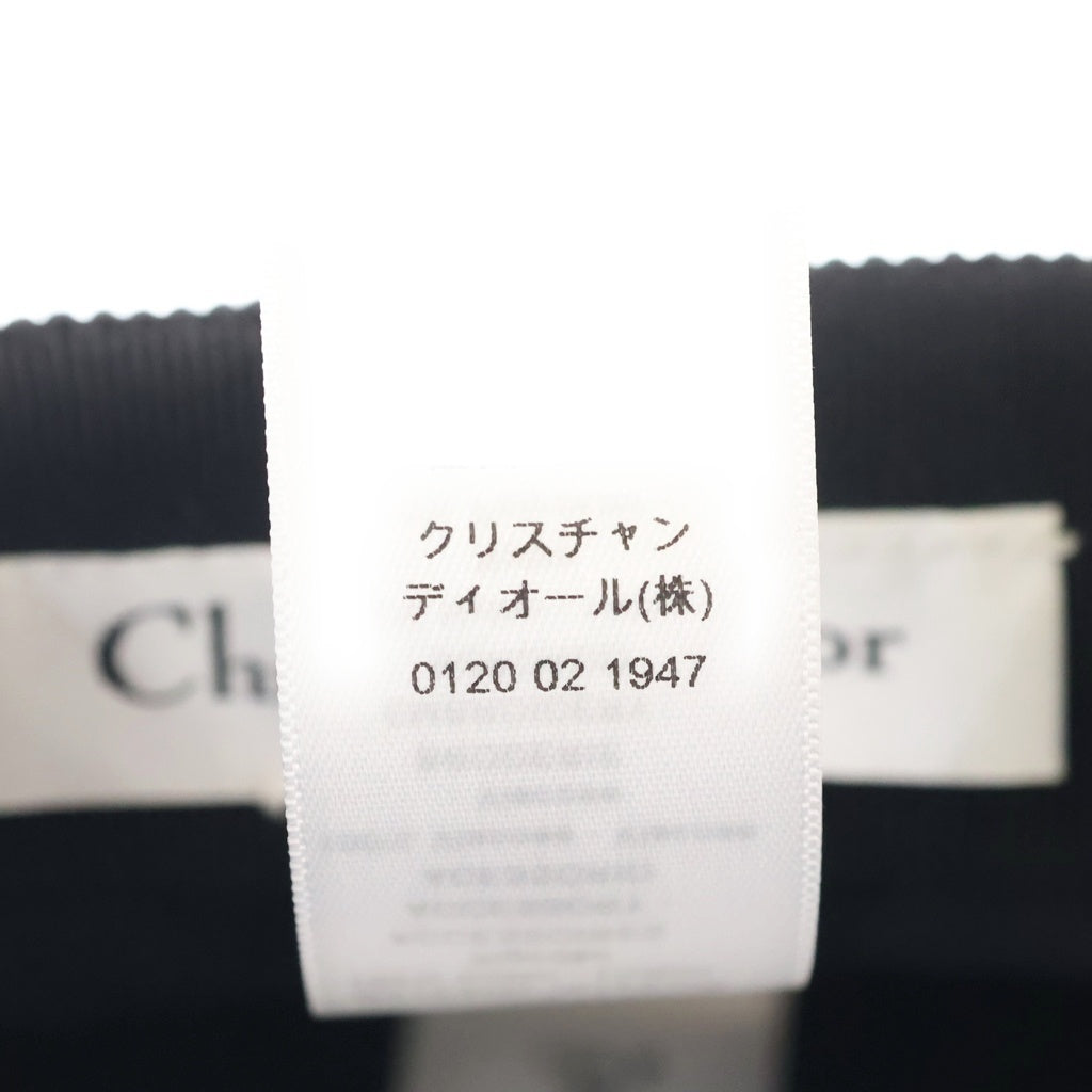 Christian Dior(クリスチャンディオール) エンブロイダリー コットン キャスケット セーラーキャップ #57 ブラック レディース