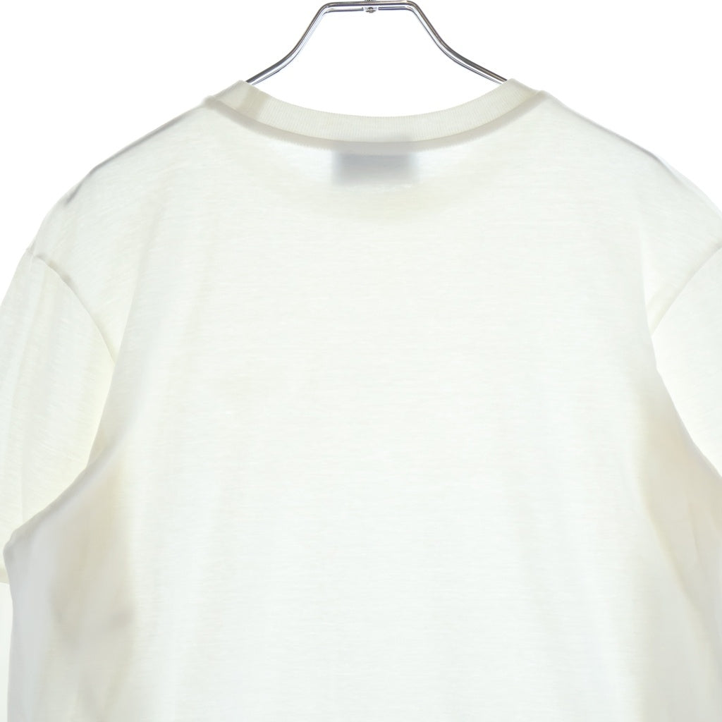 PRADA(プラダ) トライアングルロゴ レース コットン ロングスリーブ Tシャツ ワンピース #XS ホワイト 34639R レディース