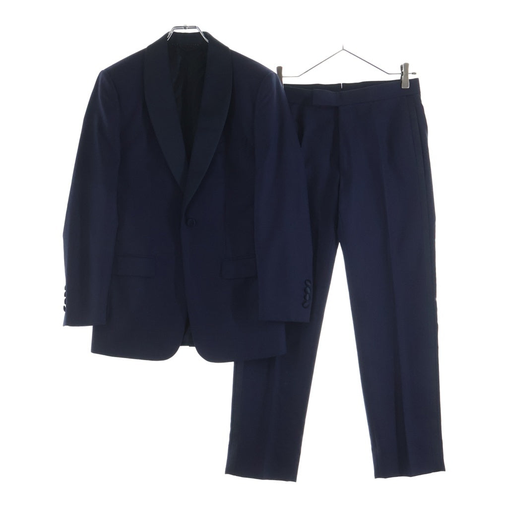 Christian Dior(クリスチャンディオール) ウール タキシードジャケット スラックス セットアップ テーラードジャケット スーツ #44R ネイビー レディース