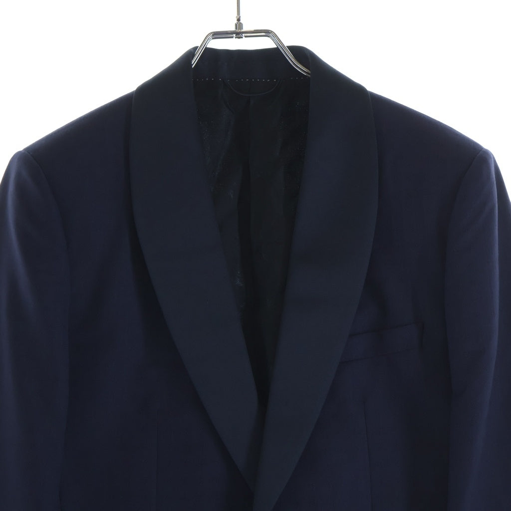 Christian Dior(クリスチャンディオール) ウール タキシードジャケット スラックス セットアップ テーラードジャケット スーツ #44R ネイビー レディース