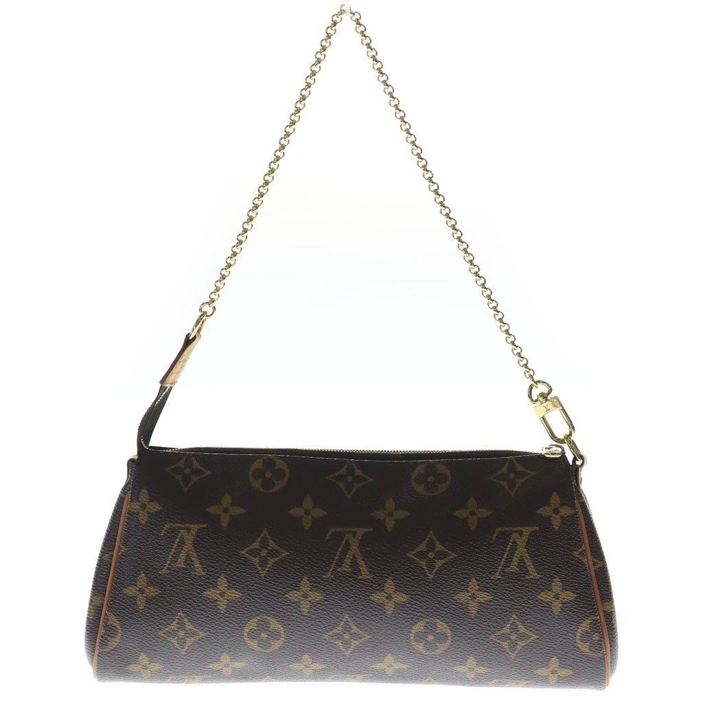 LOUIS VUITTON(ルイヴィトン) モノグラム エヴァ 2WAYハンドバッグ チェーンバッグ ショルダーバッグ ブラウン レザー×PVC M95567 ゴールド金具 レディース