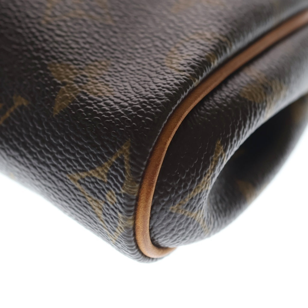 LOUIS VUITTON(ルイヴィトン) モノグラム エヴァ 2WAYハンドバッグ チェーンバッグ ショルダーバッグ ブラウン レザー×PVC M95567 ゴールド金具 レディース