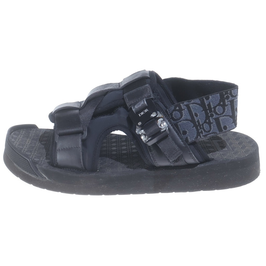 Christian Dior(クリスチャンディオール) 19SS オブリーク カナージュ サンダル シューズ バックル ブラック