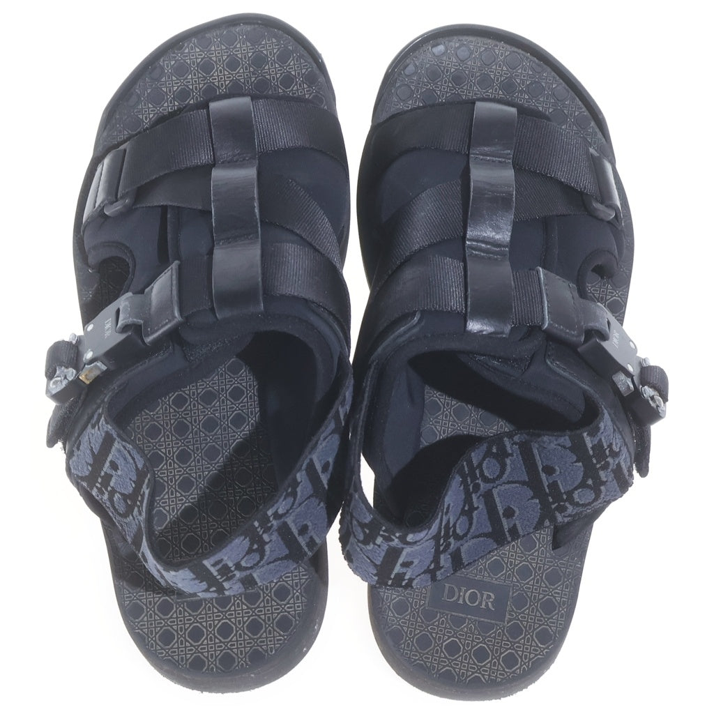 Christian Dior(クリスチャンディオール) 19SS オブリーク カナージュ サンダル シューズ バックル ブラック