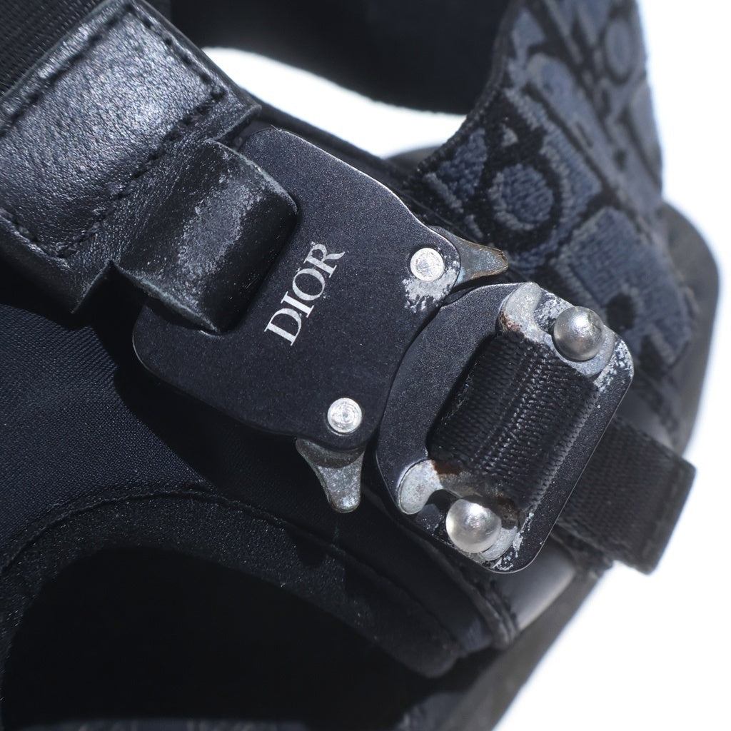 Christian Dior(クリスチャンディオール) 19SS オブリーク カナージュ サンダル シューズ バックル ブラック