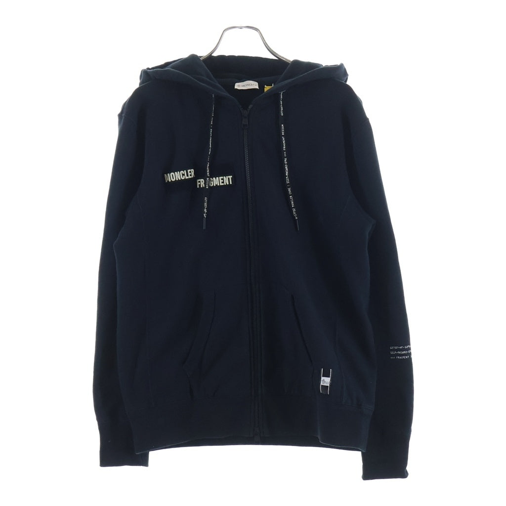 MONCLER(モンクレール) ×fragment design フラグメントデザイン ジップアップパーカー フーディー コットン ブラック E109U8403350 809DW