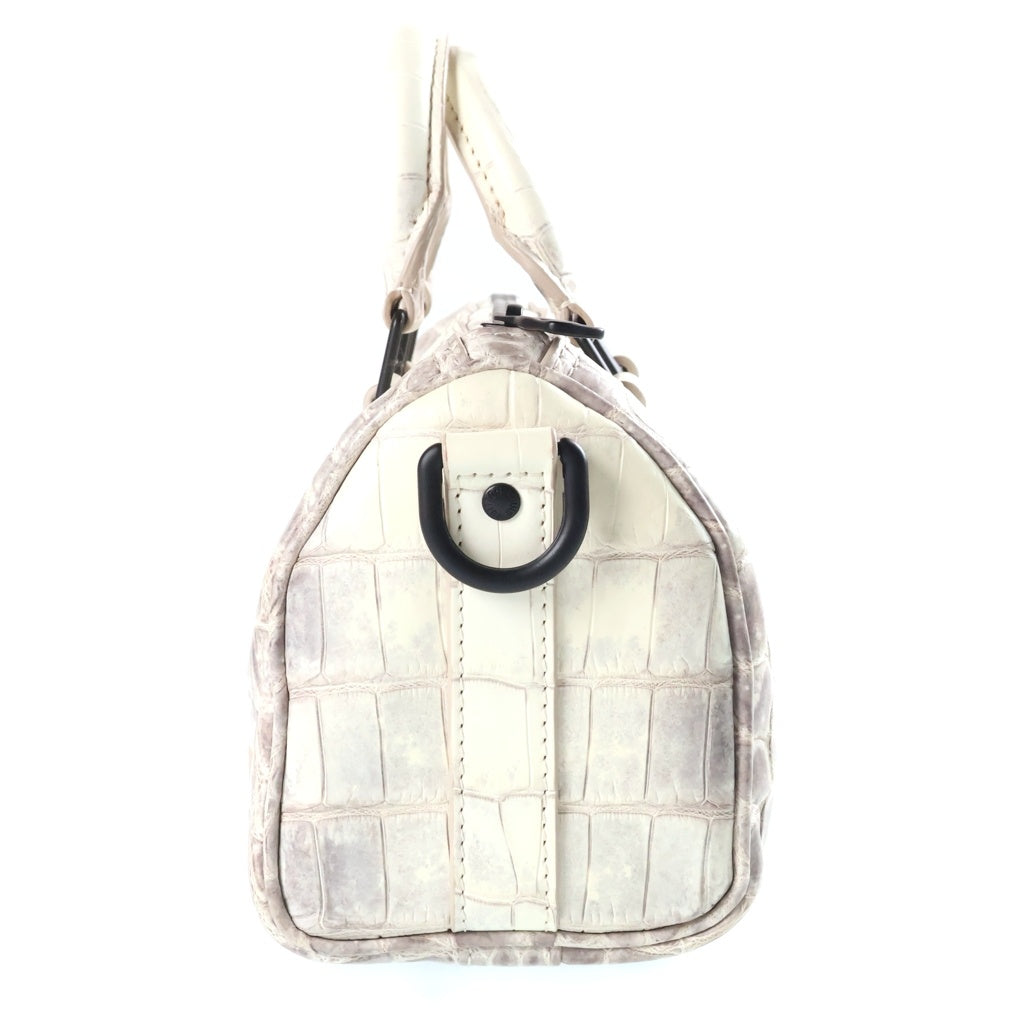 LOUIS VUITTON(ルイヴィトン) キーポルバンドリエール25 2WAY ショルダーバッグ ハンドバッグ クロコダイル ニロティカス サハラ ホワイト レディース