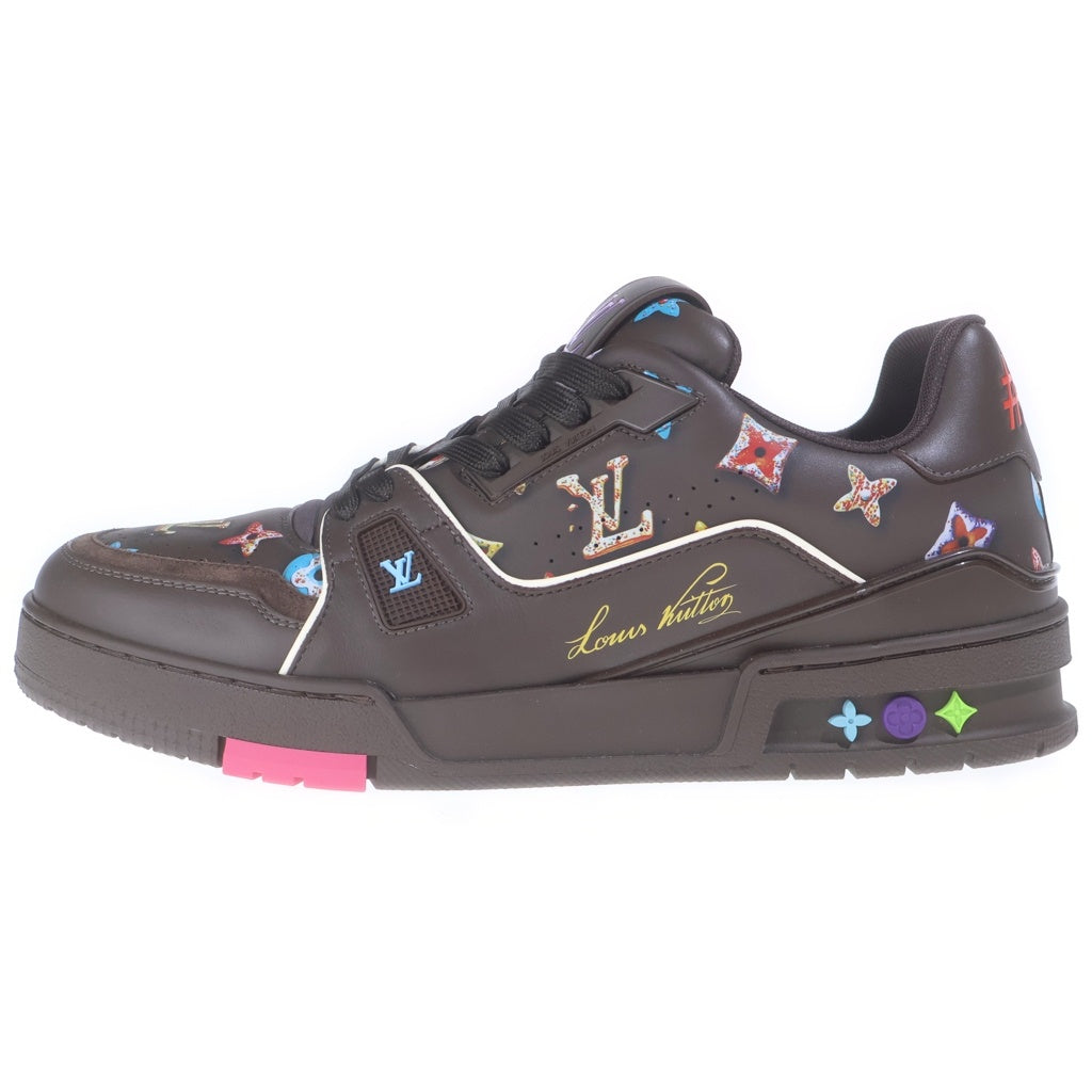 LOUIS VUITTON(ルイヴィトン) 26SS LV Trainer Sneaker モノグラム・ドーナツ LVトレイナー ローカットスニーカー レザーシューズ ブラウン 1AJWFU
