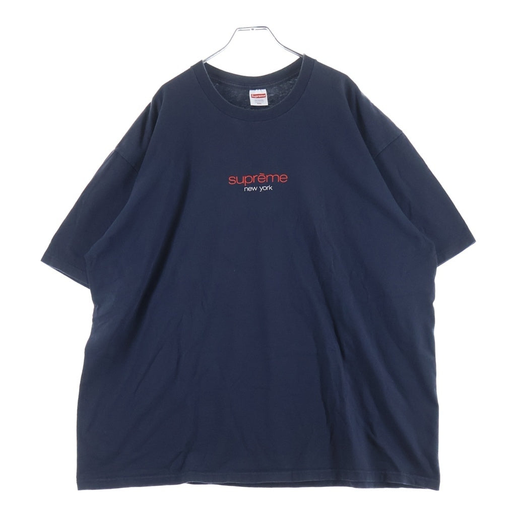 SUPREME(シュプリーム) クラッシックロゴ コットン 半袖 Tシャツ カットソー #XXL ネイビー