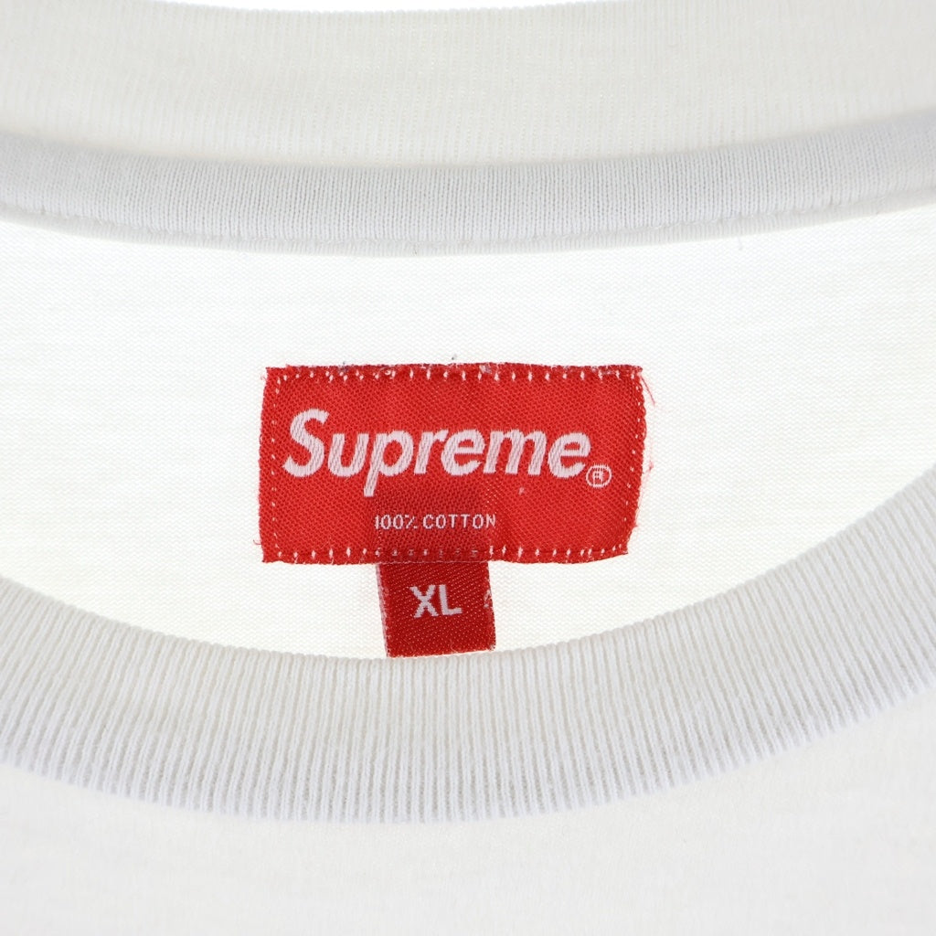 SUPREME(シュプリーム) ワンポイントロゴ コットン 半袖 Tシャツ カットソー #XXL ホワイト