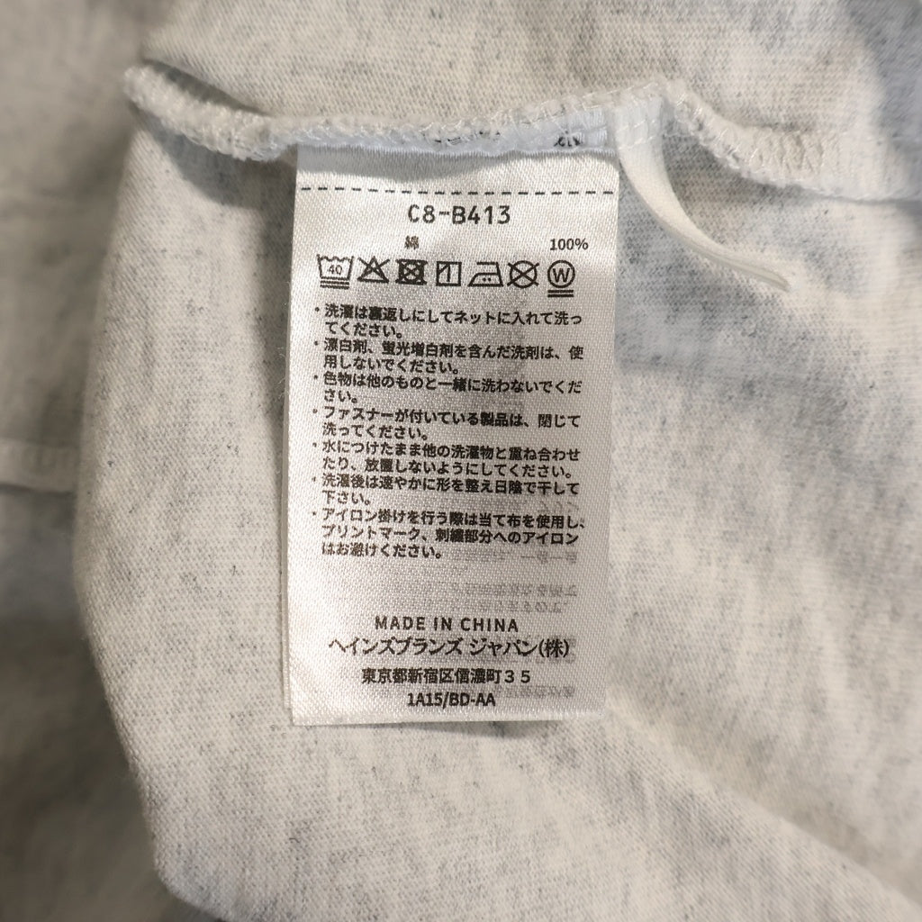 WTAPS(ダブルタップス) ×Champion チャンピオン コットン ロングスリーブTシャツ 長袖 カットソー グレー #XL C8-B413