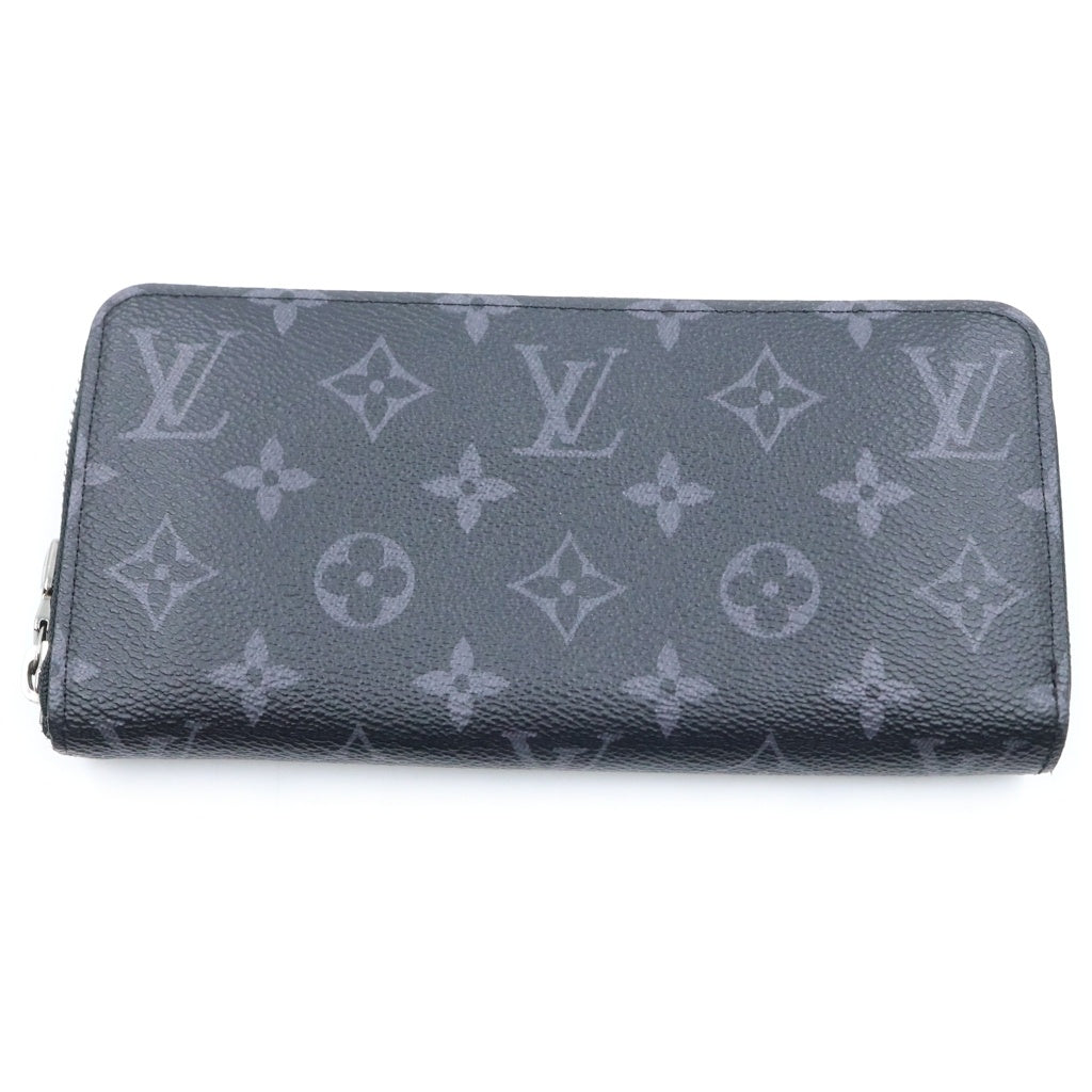 LOUIS VUITTON(ルイヴィトン) モノグラムエクリプス ホリゾンタル ジッピーウォレット ロングウォレット 長財布 カードケース ブラック PVC レザー M11611