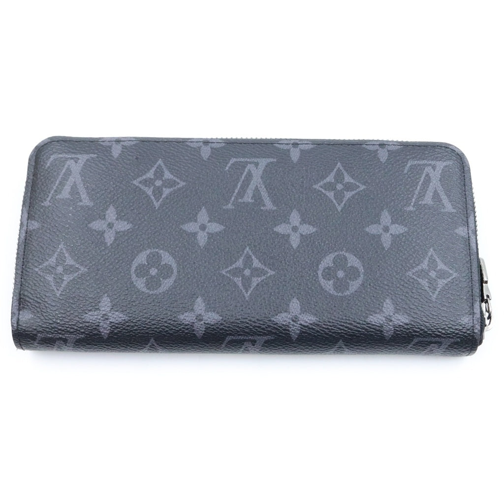 LOUIS VUITTON(ルイヴィトン) モノグラムエクリプス ホリゾンタル ジッピーウォレット ロングウォレット 長財布 カードケース ブラック PVC レザー M11611