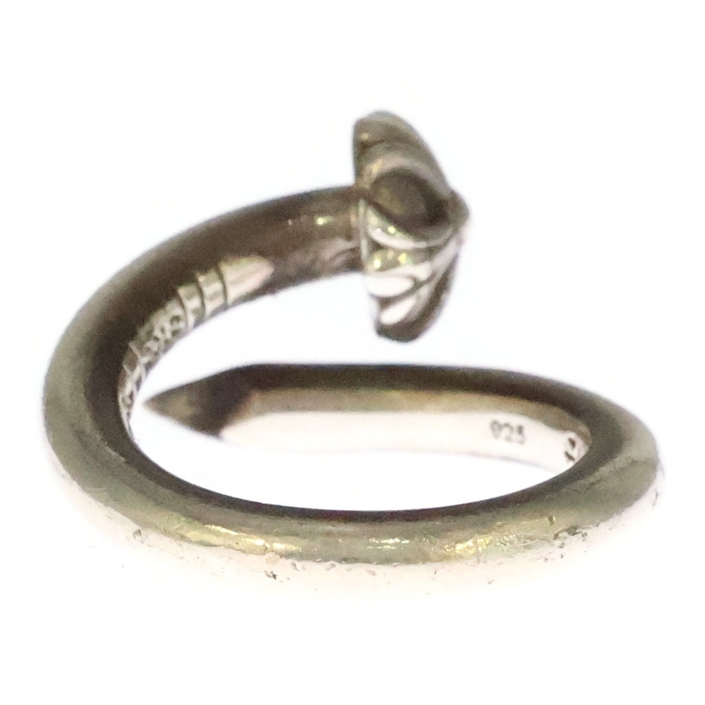 CHROME HEARTS(クロムハーツ) NAIL RING CROSS BALL ネイルリング クロスボール SV925 シルバー レディース