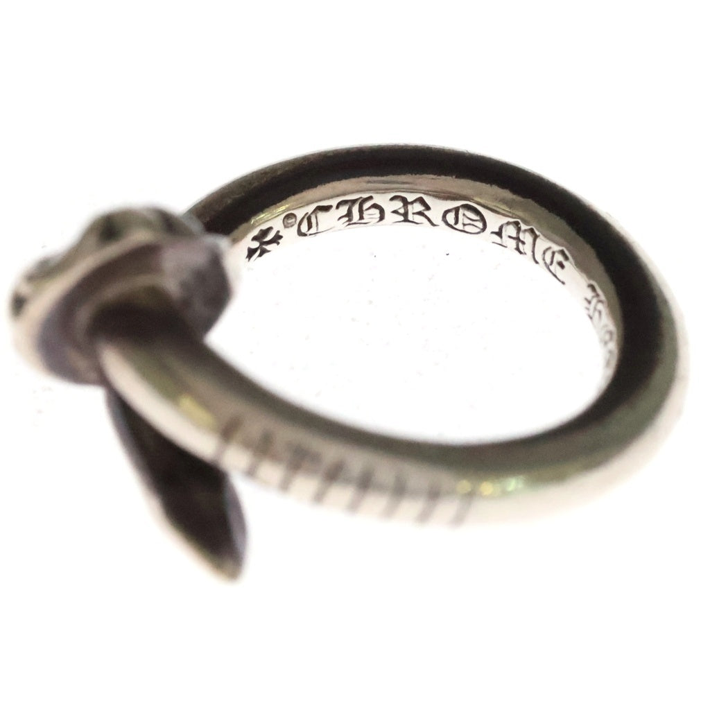 CHROME HEARTS(クロムハーツ) NAIL RING CROSS BALL ネイルリング クロスボール SV925 シルバー レディース