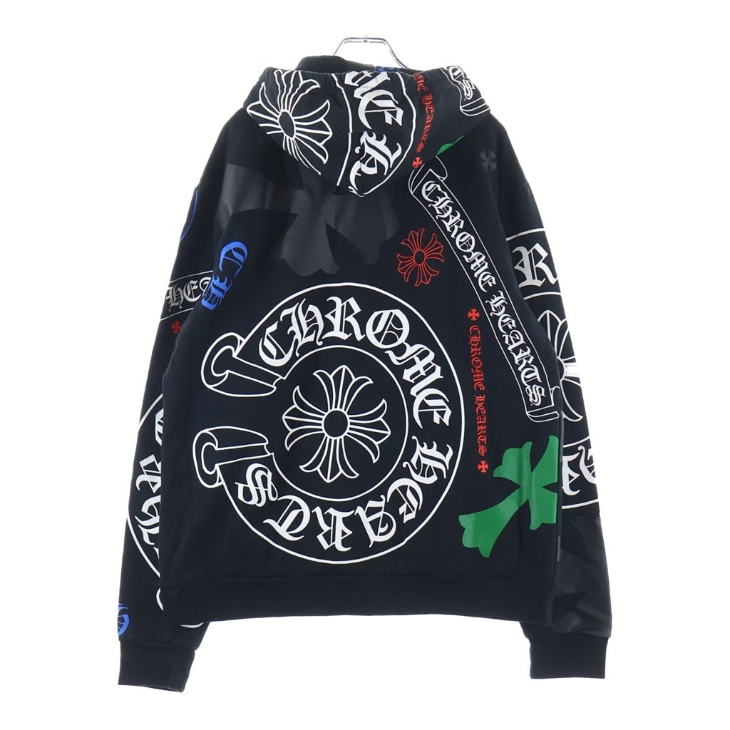 CHROME HEARTS(クロムハーツ) MLTCOL CEM CRS HD PLVR マルチセメタリー プルオーバーパーカー ブラック/マルチカラー