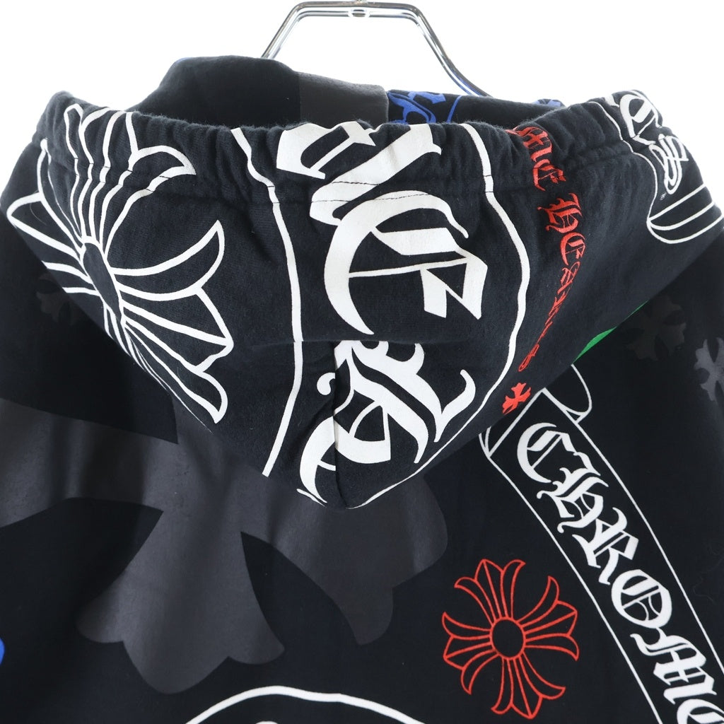 CHROME HEARTS(クロムハーツ) MLTCOL CEM CRS HD PLVR マルチセメタリー プルオーバーパーカー ブラック/マルチカラー