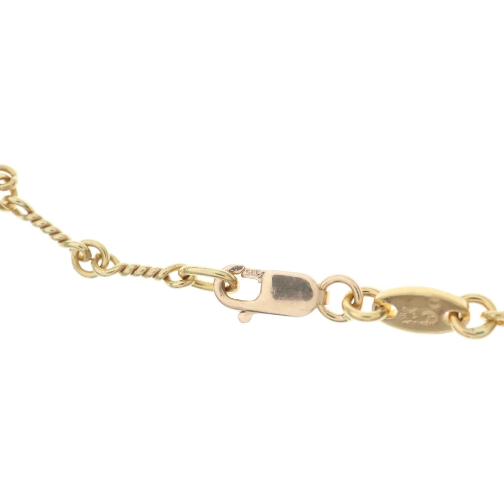 CHROME HEARTS(クロムハーツ) 22K NECKCHAIN T18 ツイストチェーンネックレス 18inch ゴールド BCA014